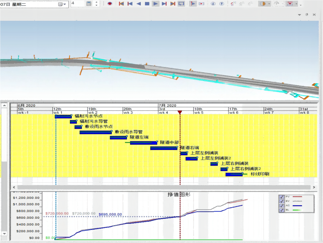 项目施工阶段：高速项目数字资产+进度管理平台应用